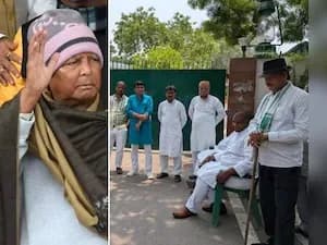 లాలూ బంగ్లాకు కర్రలతో కాపలా 