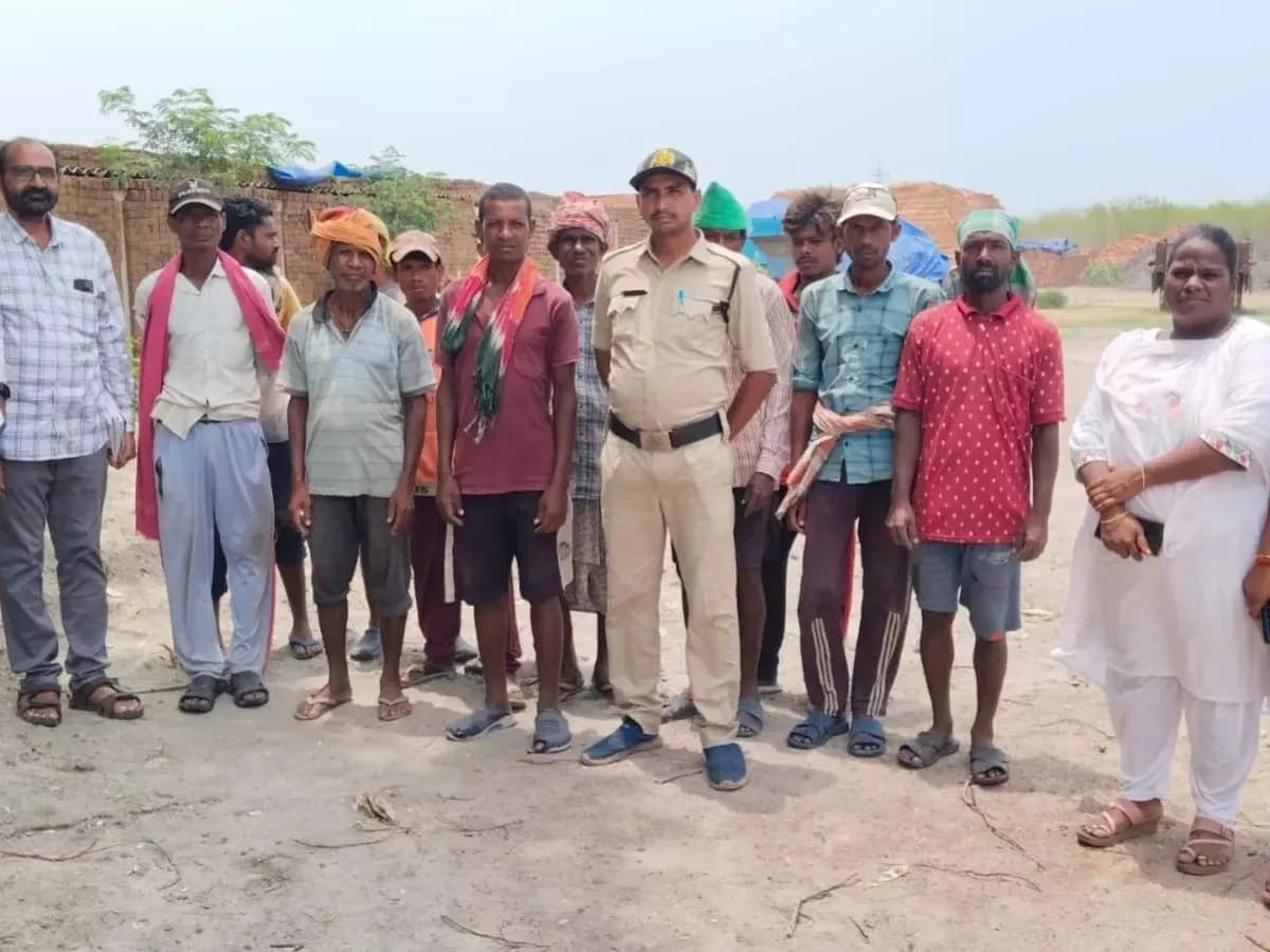 వెట్టిచాకిరి గుట్టురట్టు..  10మంది కార్మికులకు విముక్తి