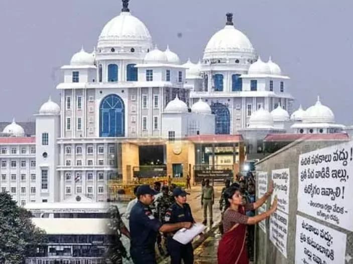 సెక్రటేరియట్‌ వద్ద పోస్టర్లు కలకలం