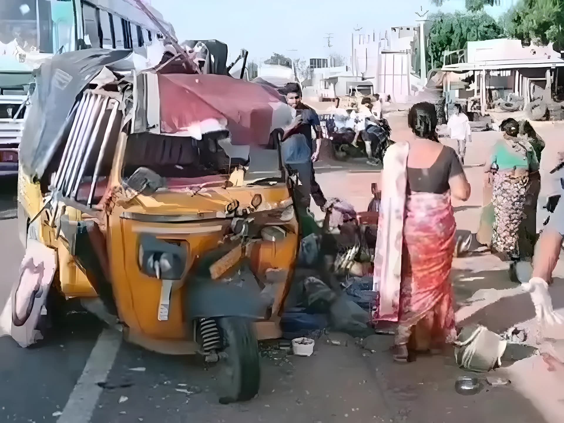 నేషనల్ హైవేపై ఘోర ప్రమాదం