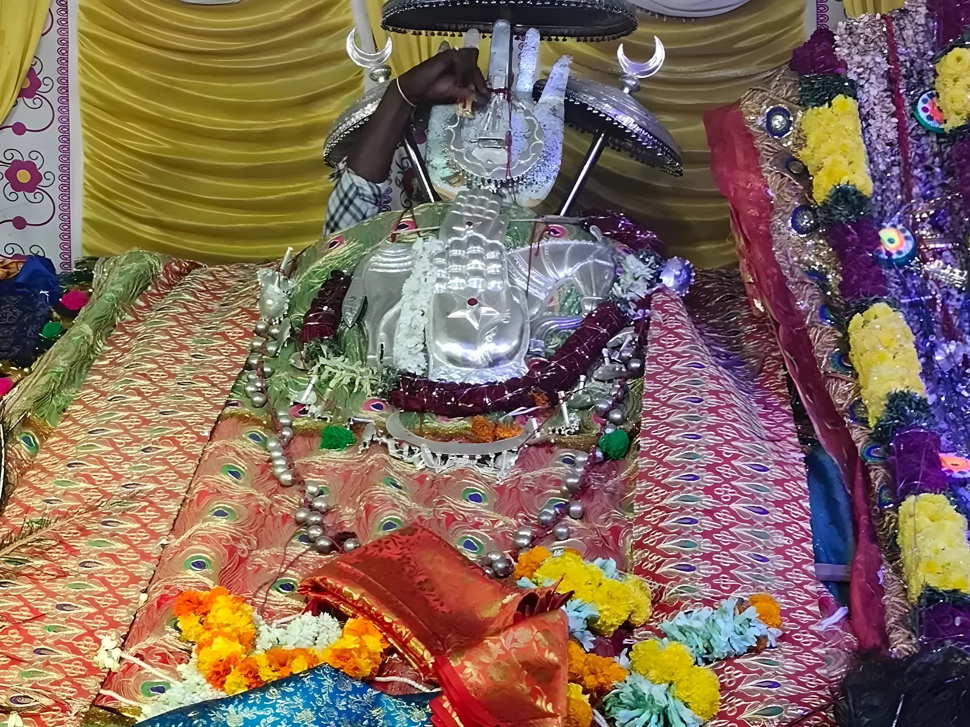 సందడి మాటున బంగారు గొడుగు ఎత్తుకెళ్లిన దొంగలు