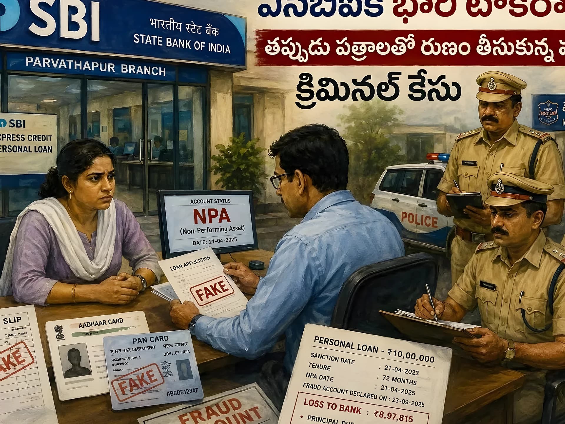ఫేక్ సాలరీ స్లిప్స్‌తో SBIకి టోకరా