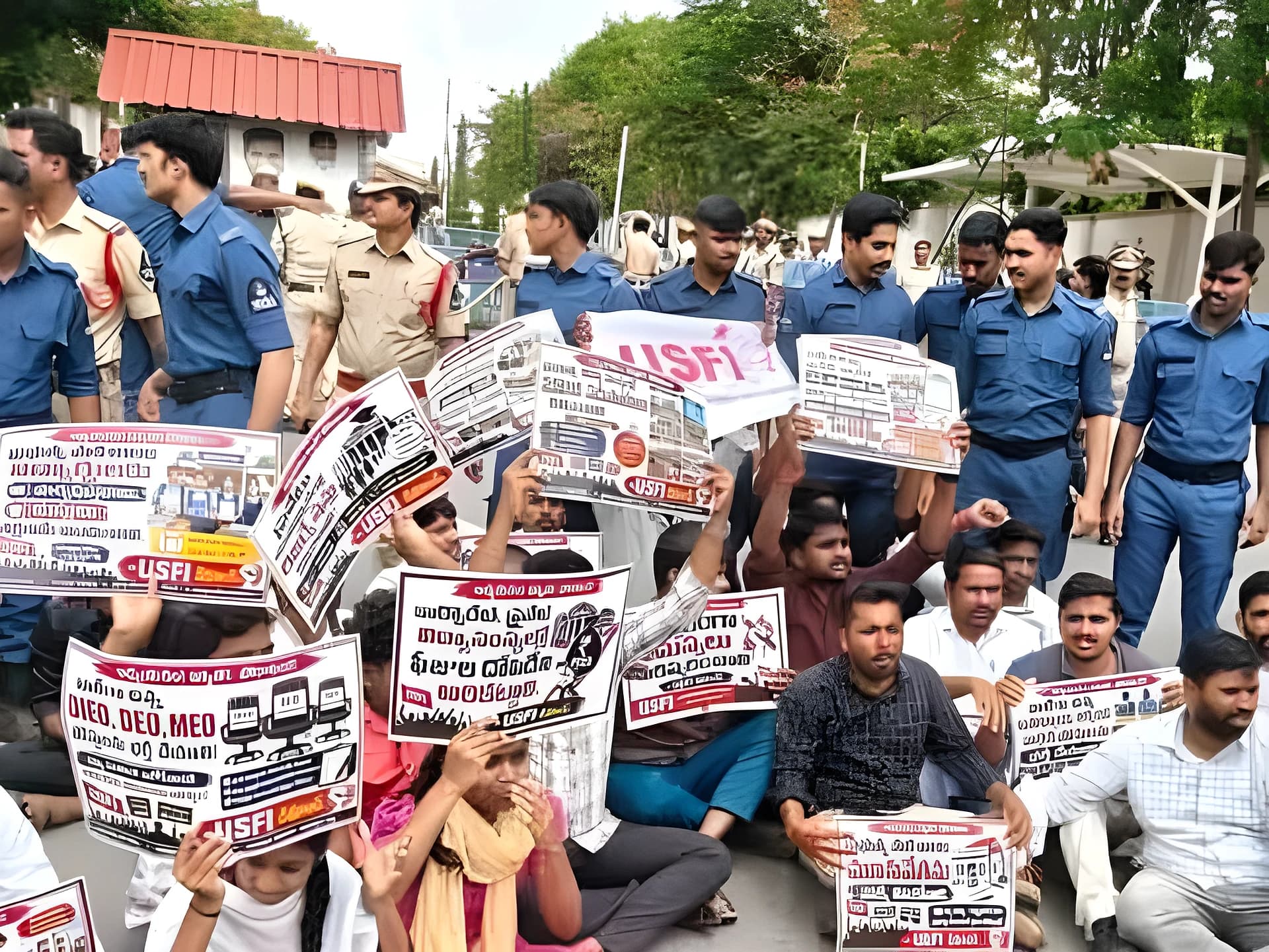USFI ఆధ్వర్యంలో ప్రజాభవన్ ముట్టడి