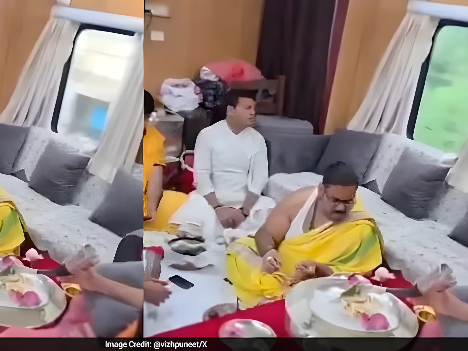 కదిలే రైలులో పూజలు.. రైల్వే శాఖ క్లారిటీ!
