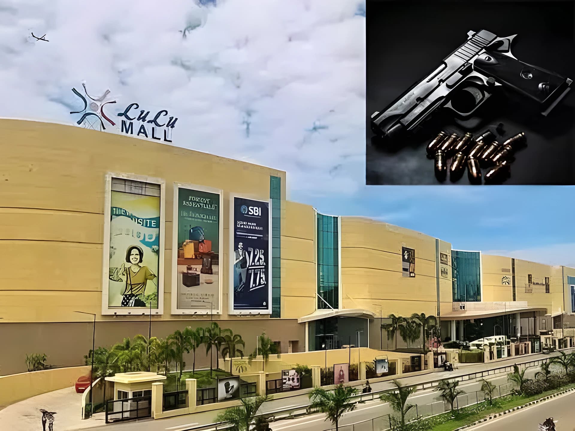 లూలూ మాల్‌లో గన్ కలకలం