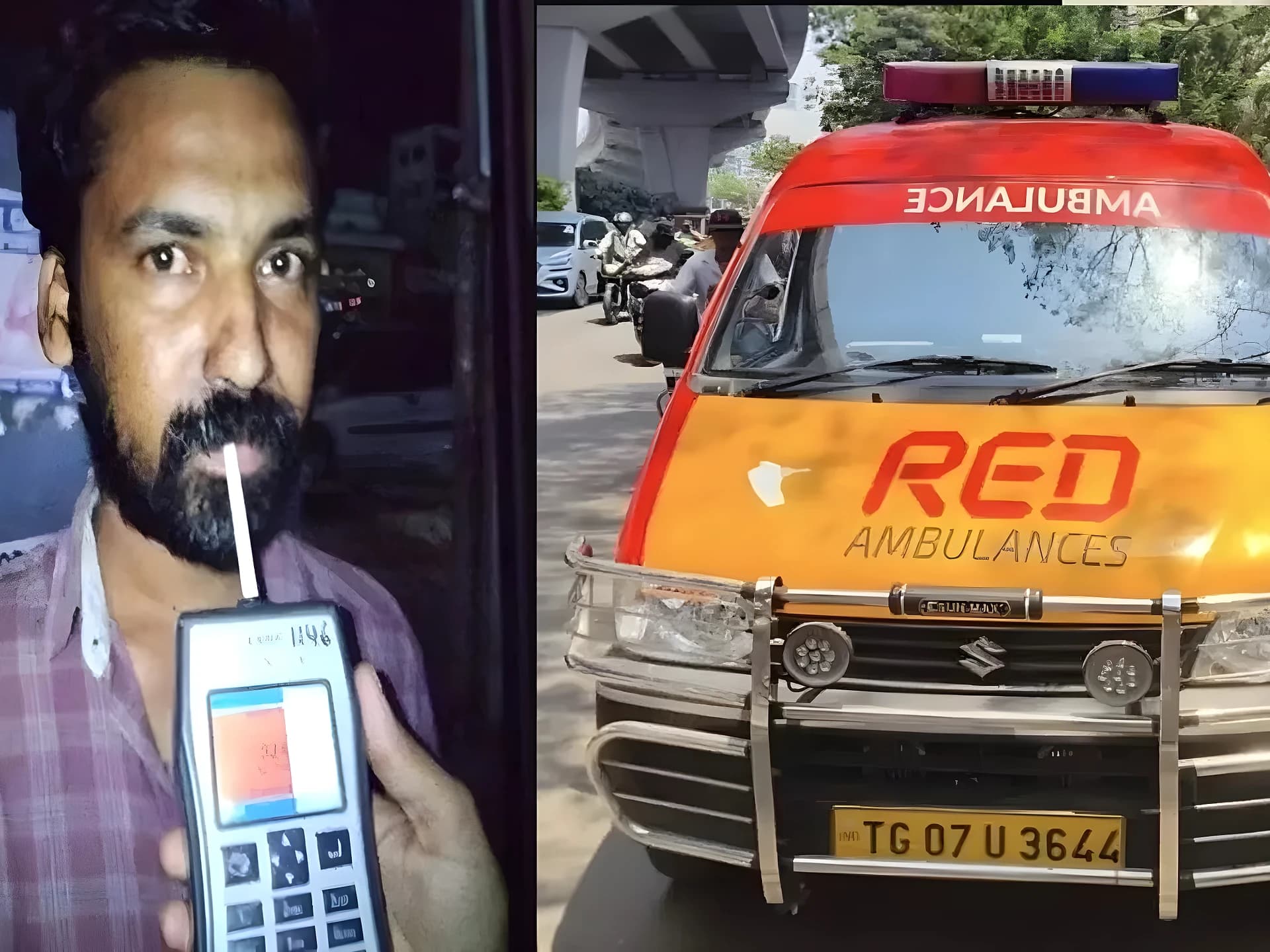 మద్యం మత్తులో అంబులెన్స్ డ్రైవర్