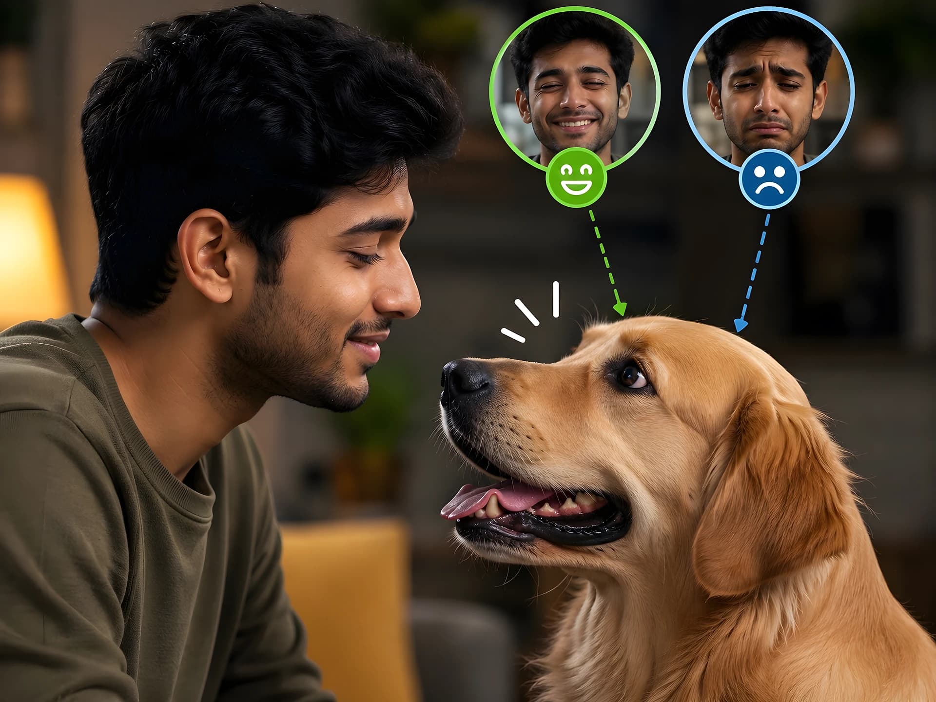 🐕 కుక్కలు మన ముఖంలో సంతోషం, బాధను గుర్తించగలవా?