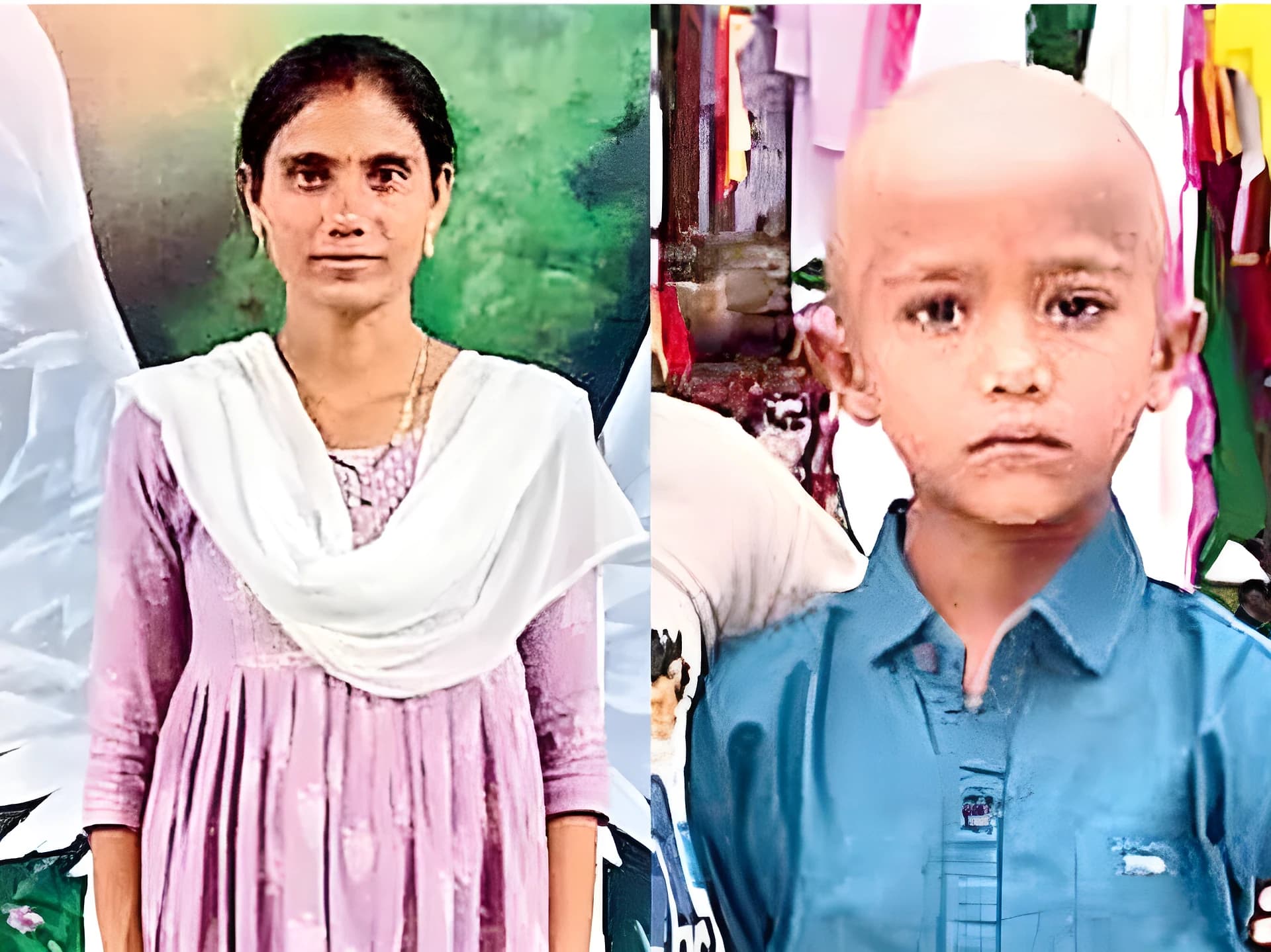 కొడుకును కాపాడబోయి.. తల్లి కూడా చెరువులోకి