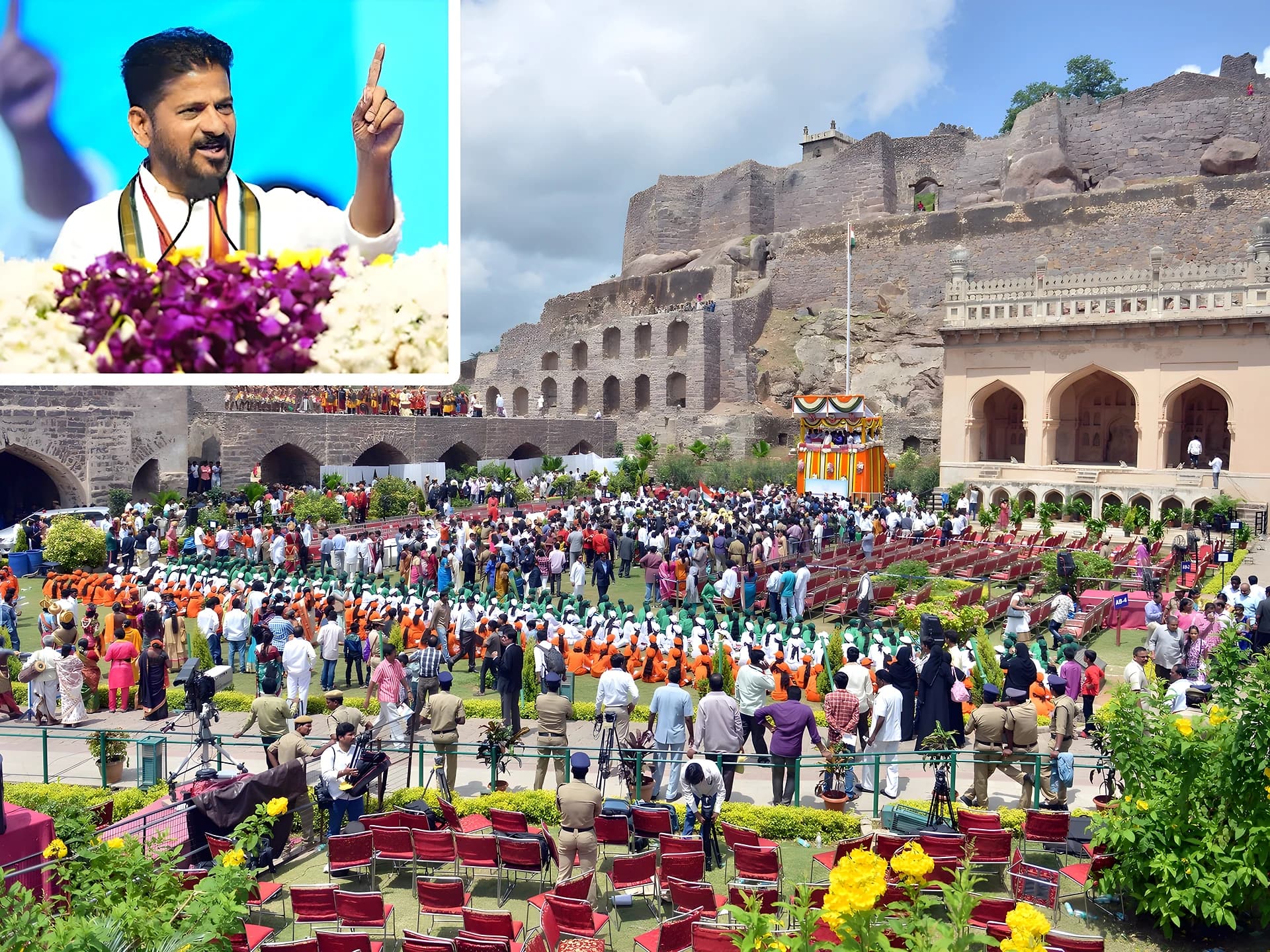 గోల్కొండ ఫోర్ట్‌లో గ్రాండ్‌గా 'ఇండిపెండెన్స్ డే' వేడుకలు