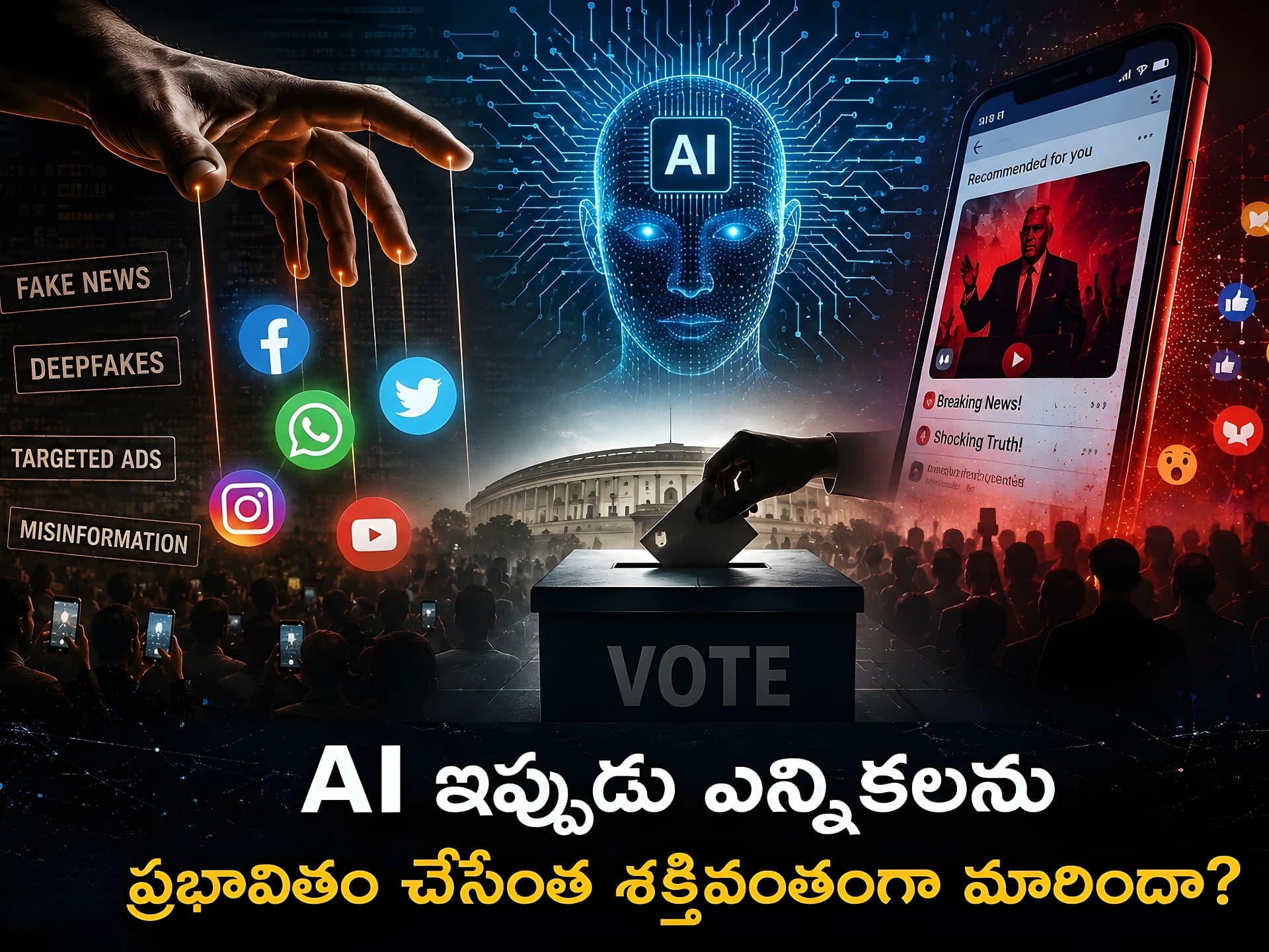 🤖 AI ఎన్నికలనే ప్రభావితం చేయగలదా?