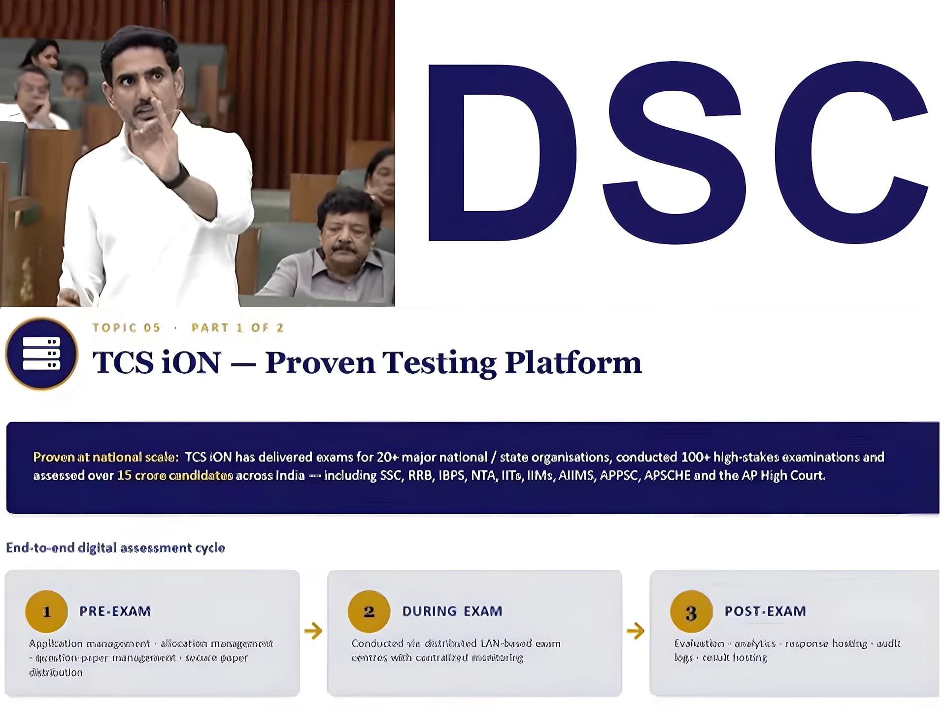 DSCపై 141 కేసులు.. అసెంబ్లీలో లోకేష్‌ వివరణ