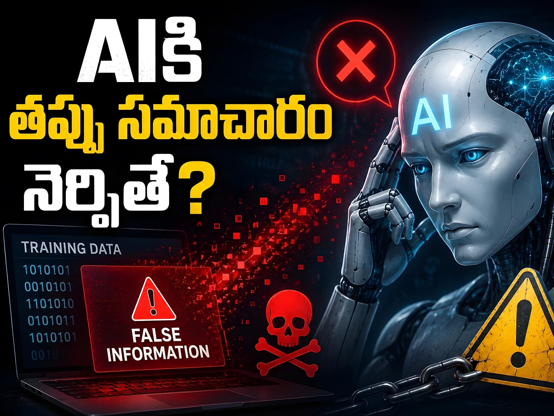 🤖 AIకి తప్పు సమాచారం నేర్పితే? 🤔