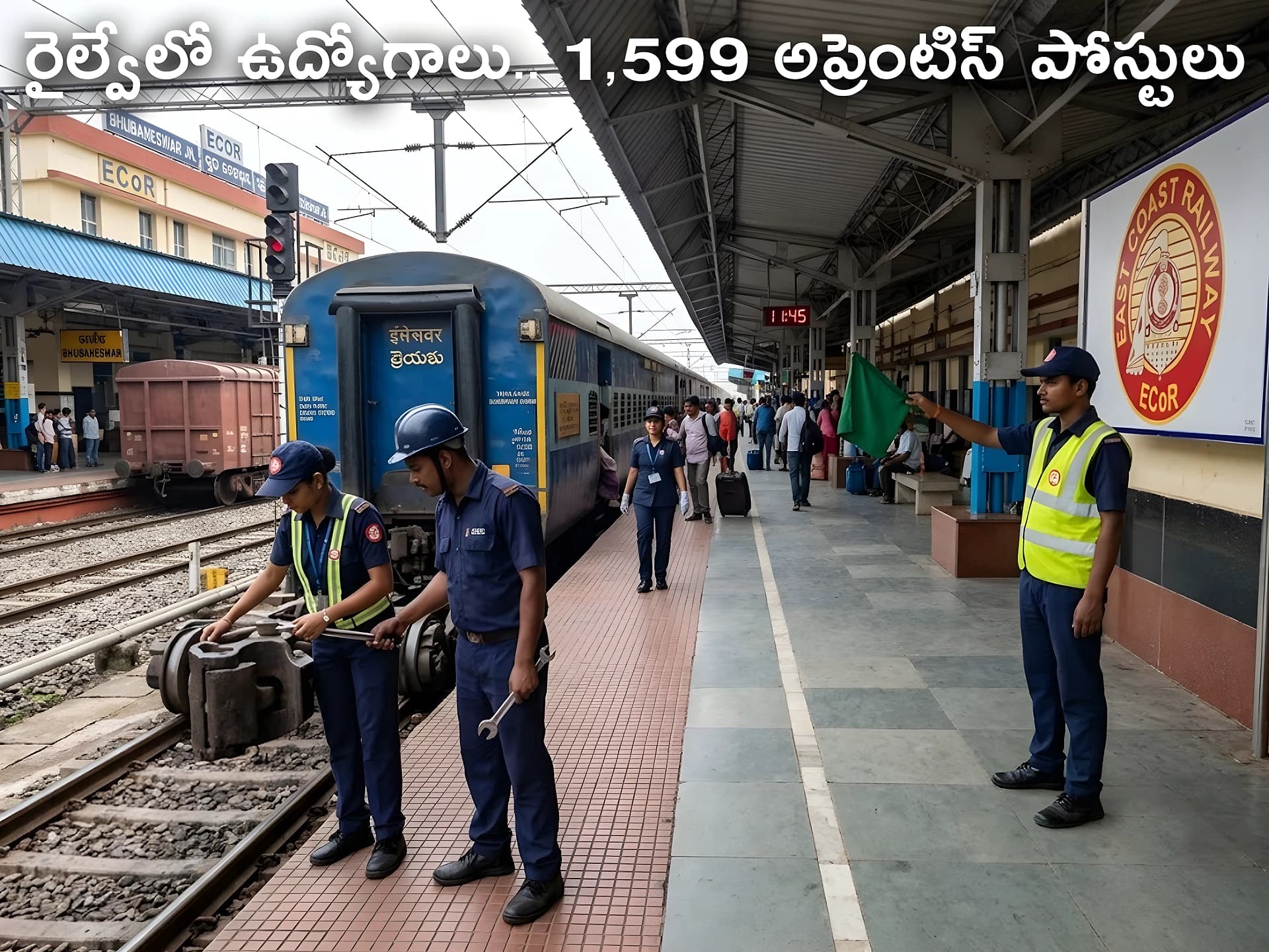 రైల్వేలో ఉద్యోగాలు.. 1,599 అప్రెంటిస్‌ పోస్టులు