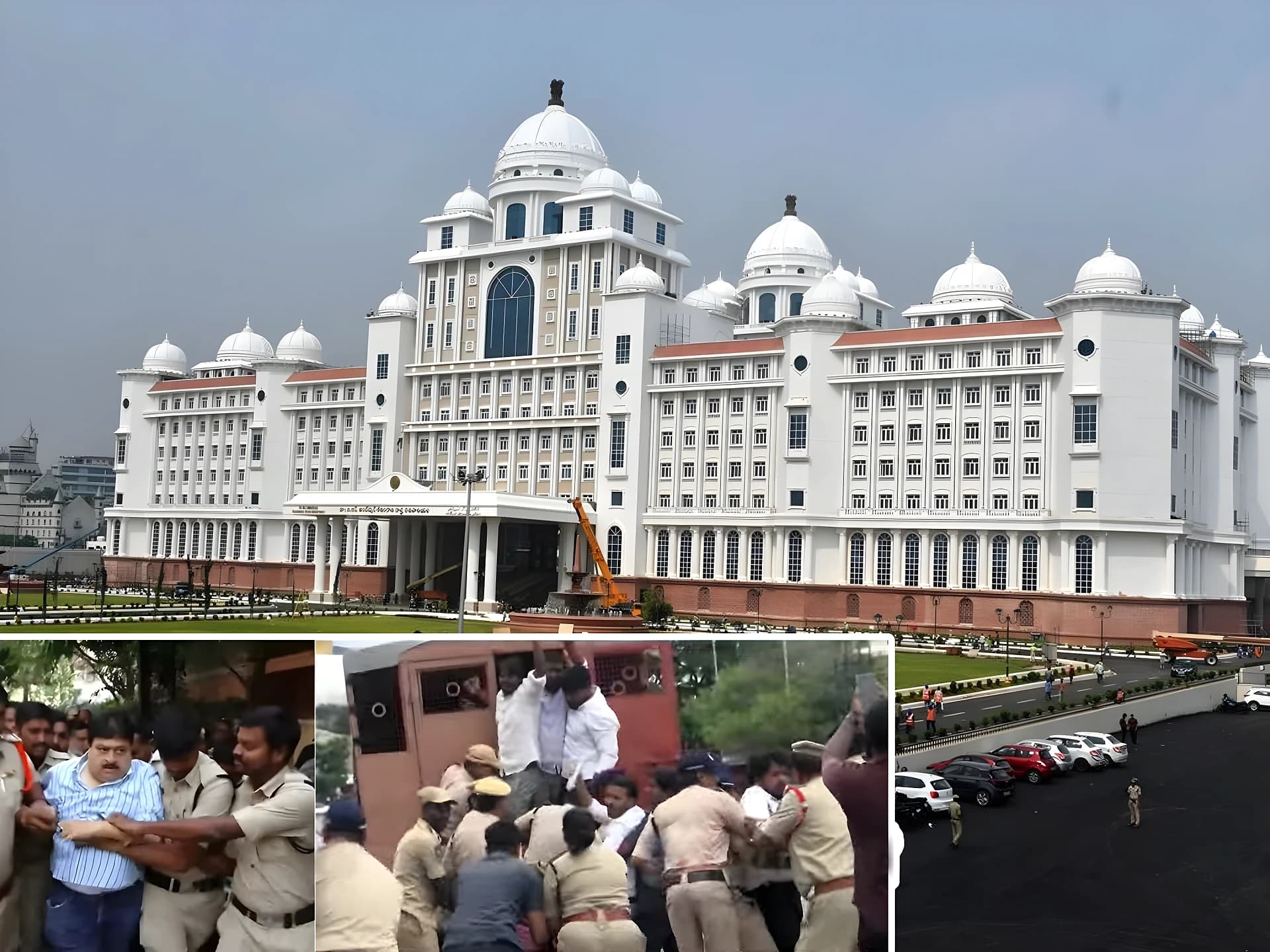 తెలంగాణ సచివాలయం దగ్గర హైటెన్షన్.. ముట్టడి!