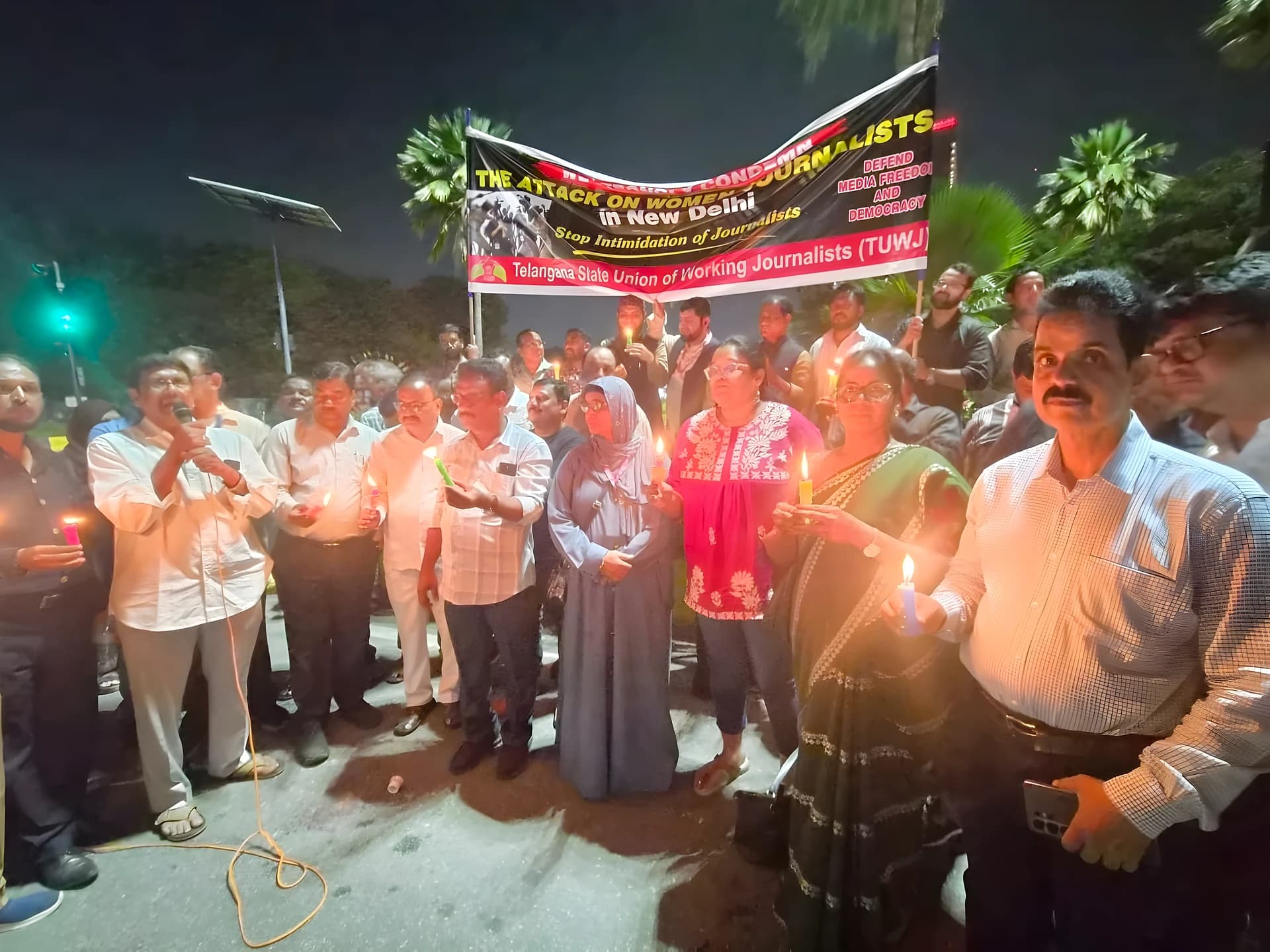 ఢిల్లీ ఘటనపై హైదరాబాద్‌లో నిరసన