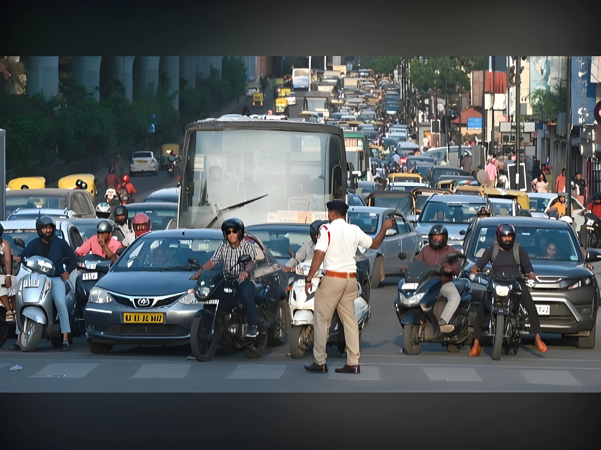బేగంపేటలో భారీ ట్రాఫిక్ జామ్