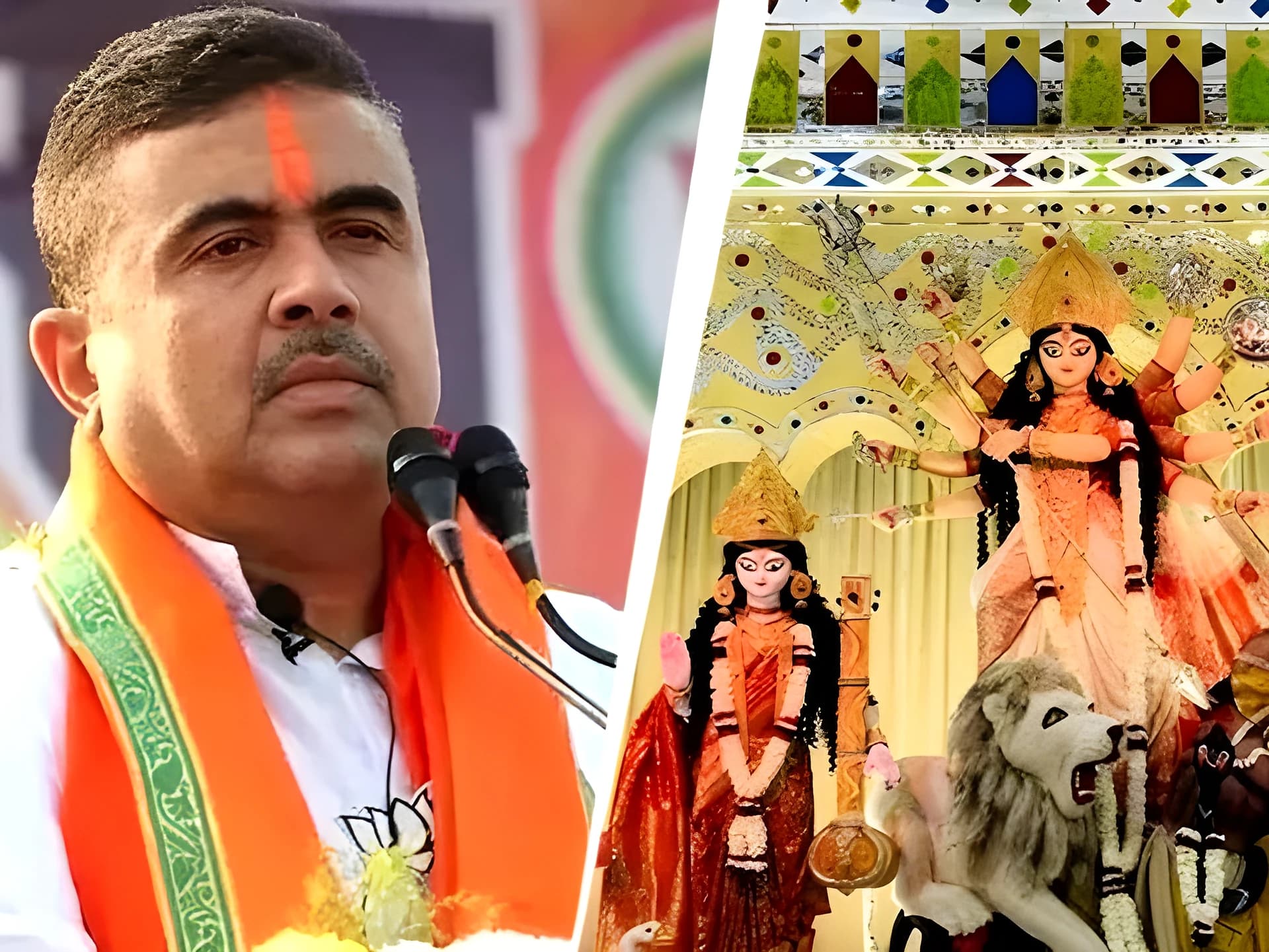 దుర్గాపూజలో నాన్‌వెజ్.. బెంగాల్‌లో పొలిటికల్ హీట్!