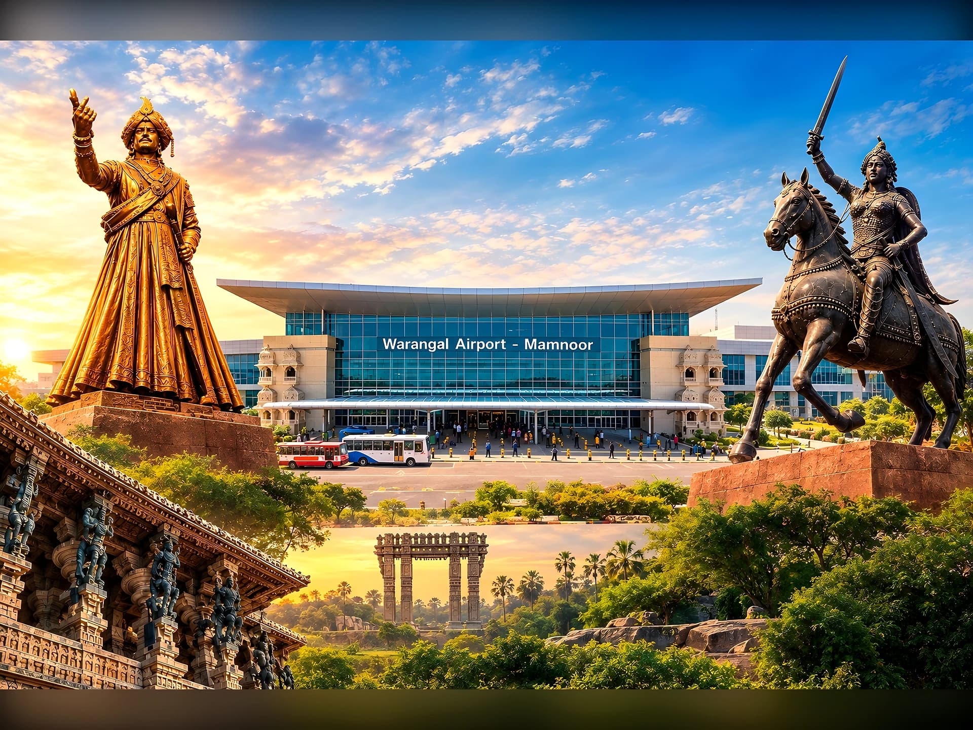 మామునూరు ఎయిర్‌పోర్టుకు కాకతీయుల టచ్‌!