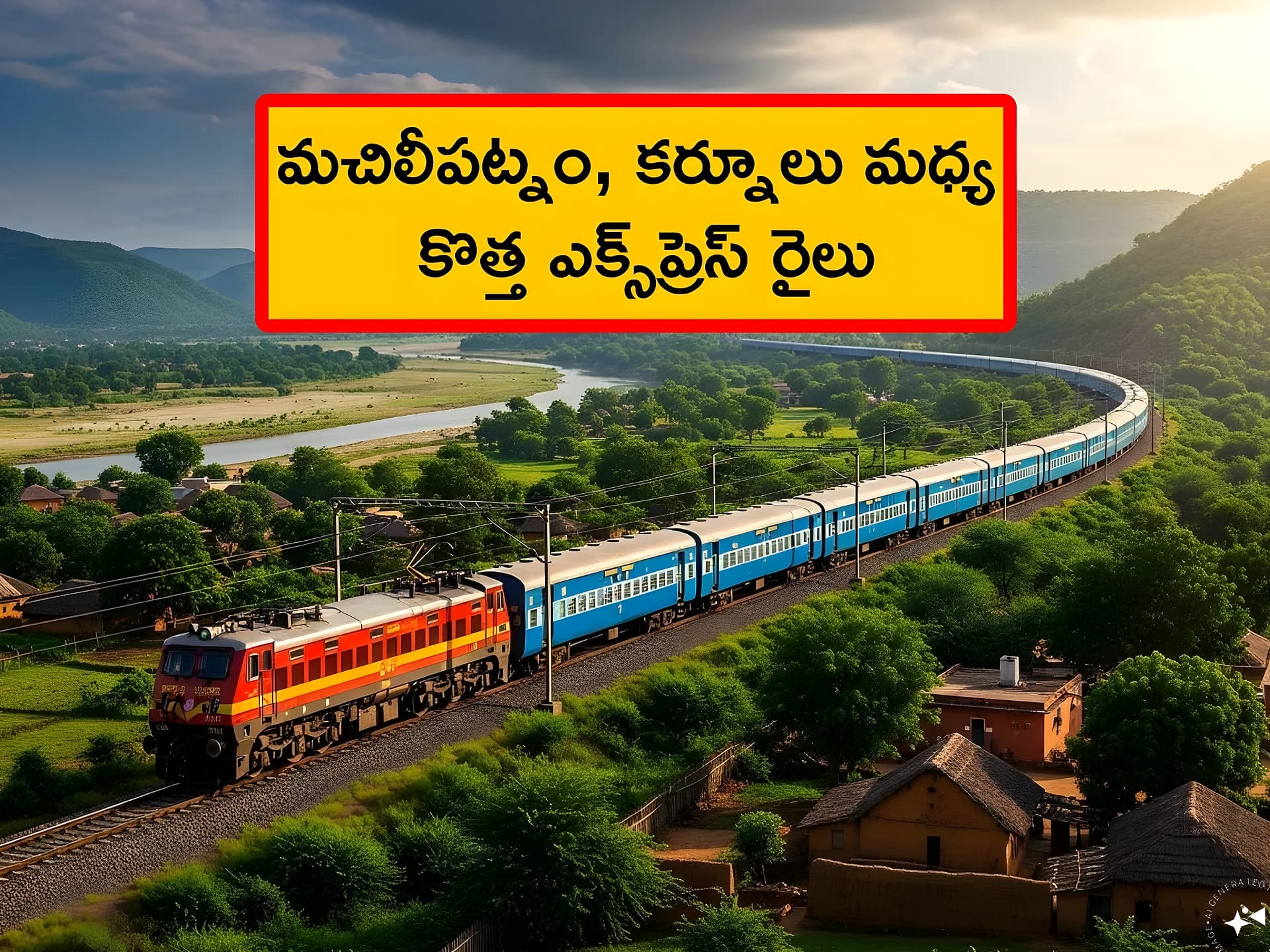 మచిలీపట్నం–కర్నూలు కొత్త ఎక్స్‌ప్రెస్ రైలు