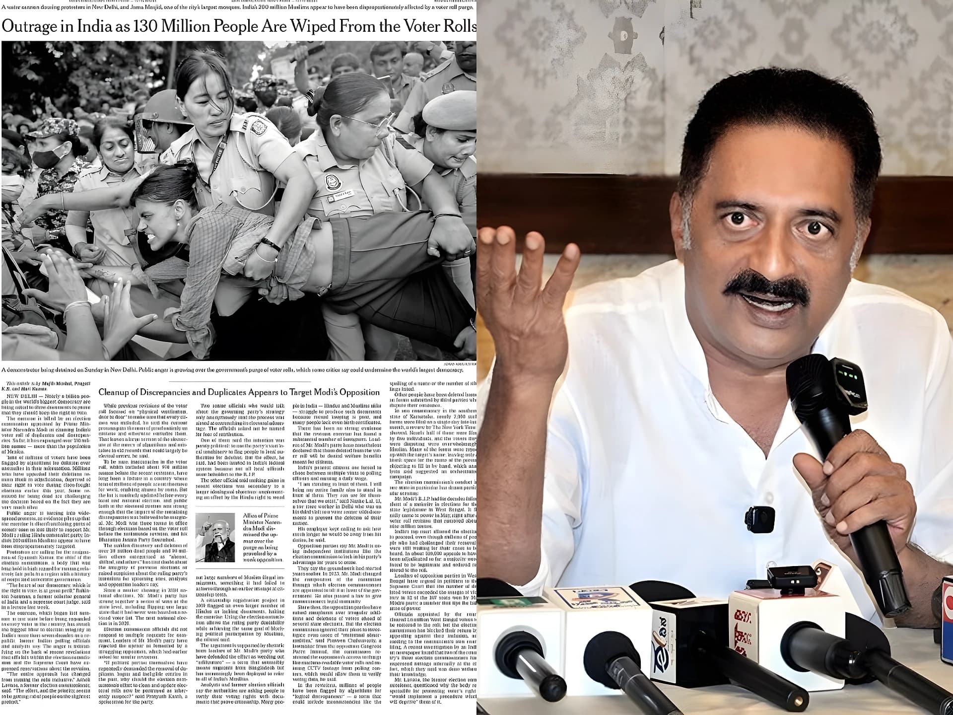 New York Timesకి తెలిసింది: ప్రకాష్‌ రాజ్