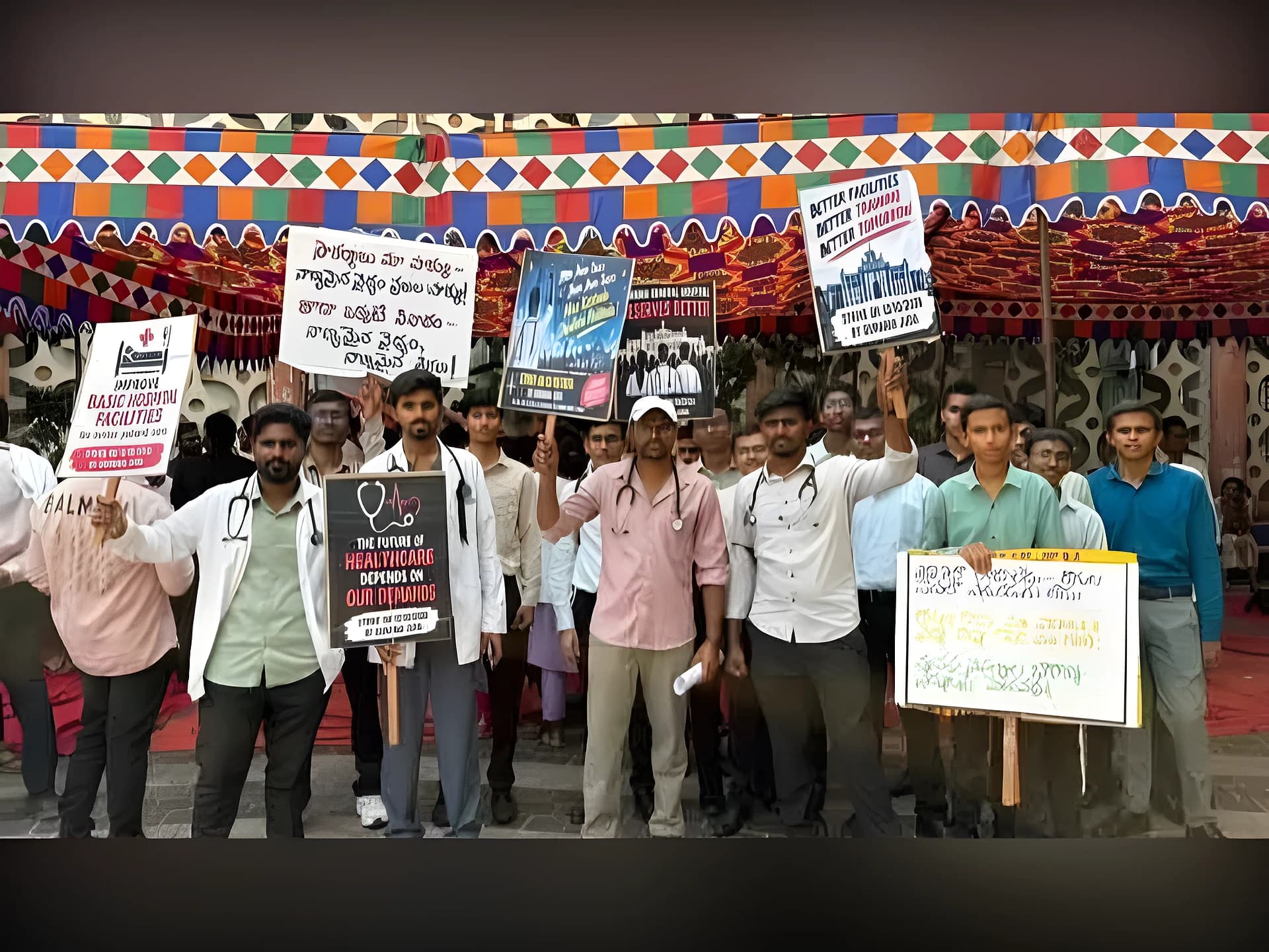 ఉస్మానియా హాస్పిటల్‌లో వైద్యుల ఆందోళన