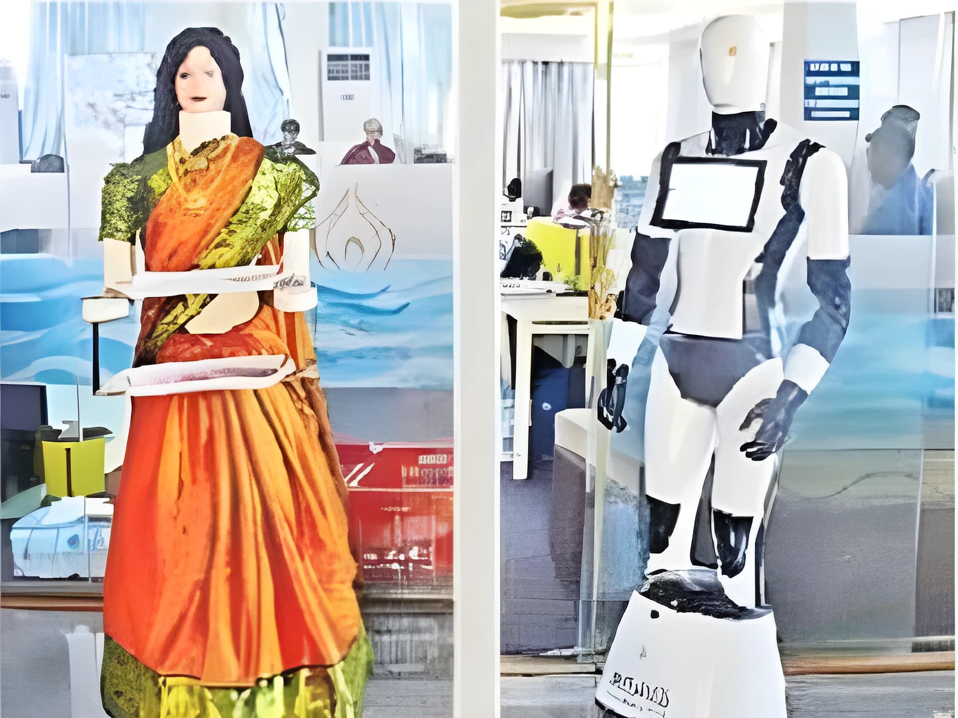 అమ్మవారి భక్తులకు రోబోలతో సేవలు!