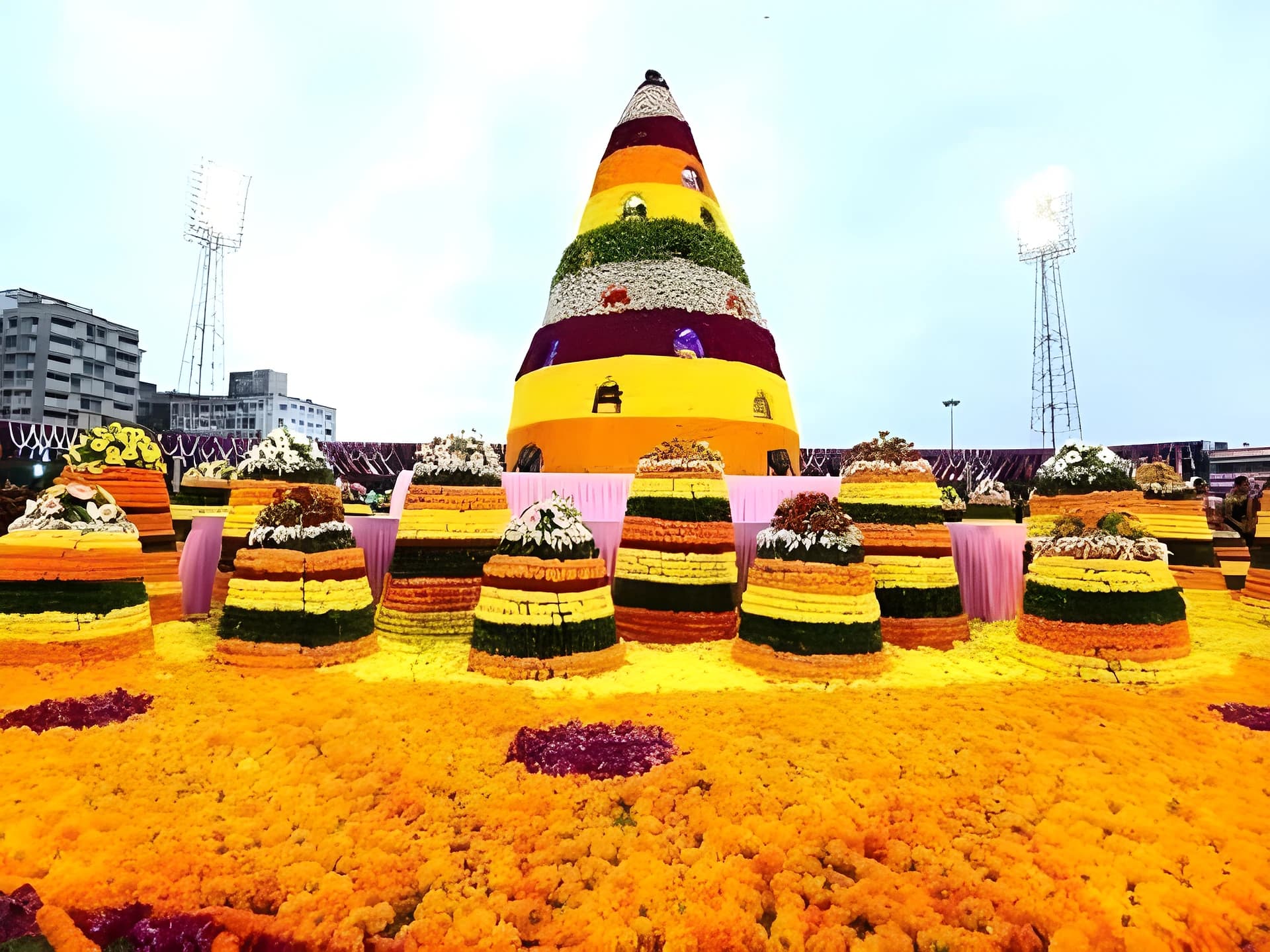 72 అడుగుల మహా బతుకమ్మ.. ఎక్కడో తెలుసా?