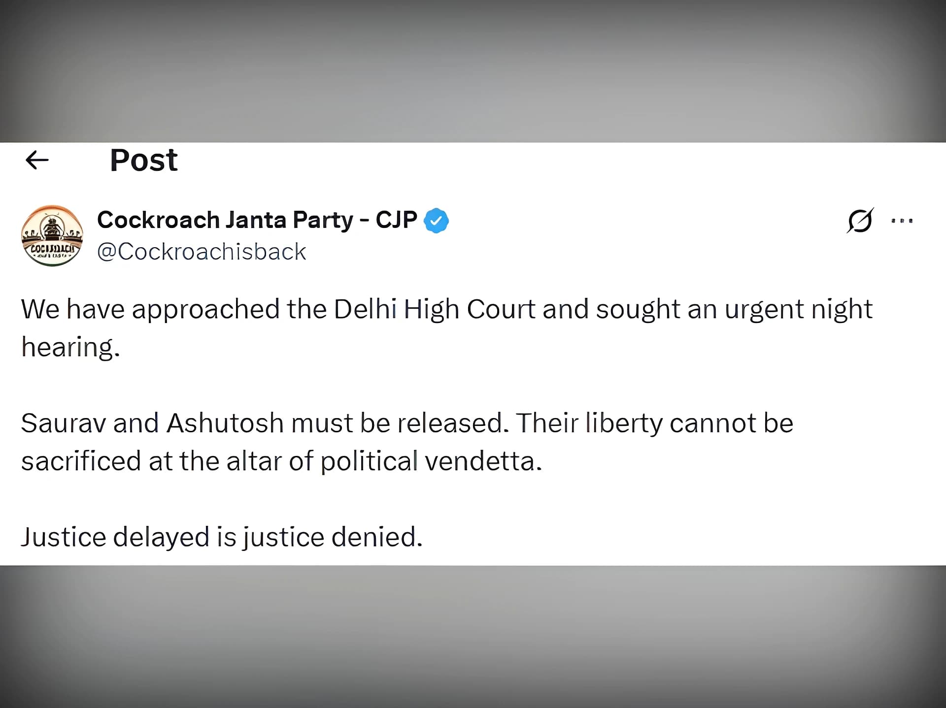 సౌరవ్, అశుతోష్‌ కోసం హైకోర్టుకు వెళ్లిన CJP న్యాయబృందం
