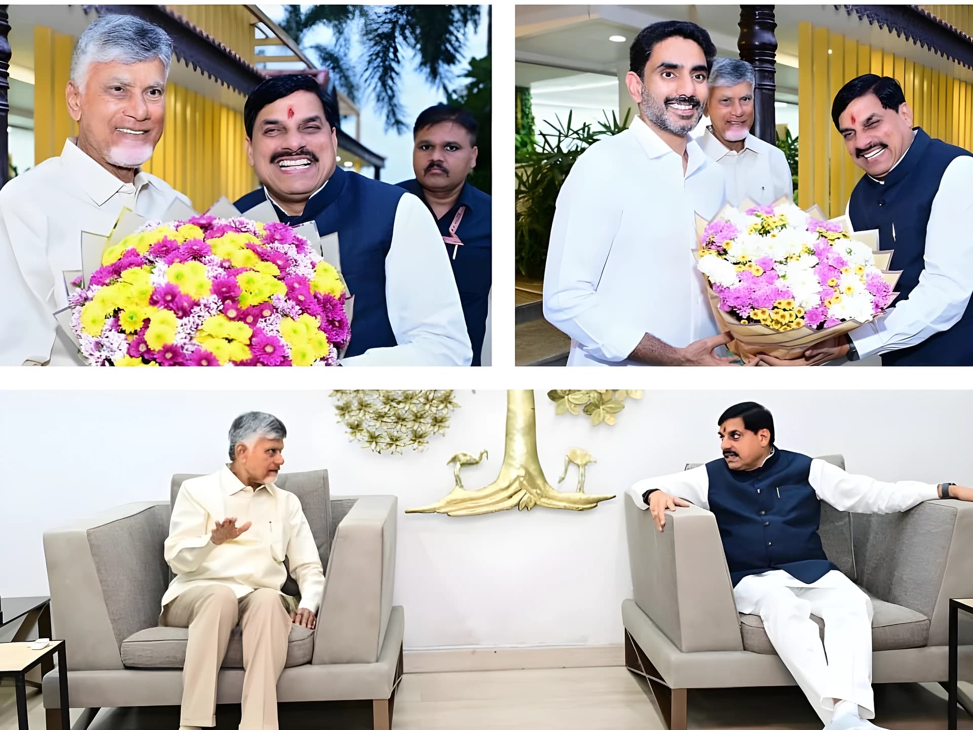 యువగళం పుస్తకం అందజేసిన లోకేష్