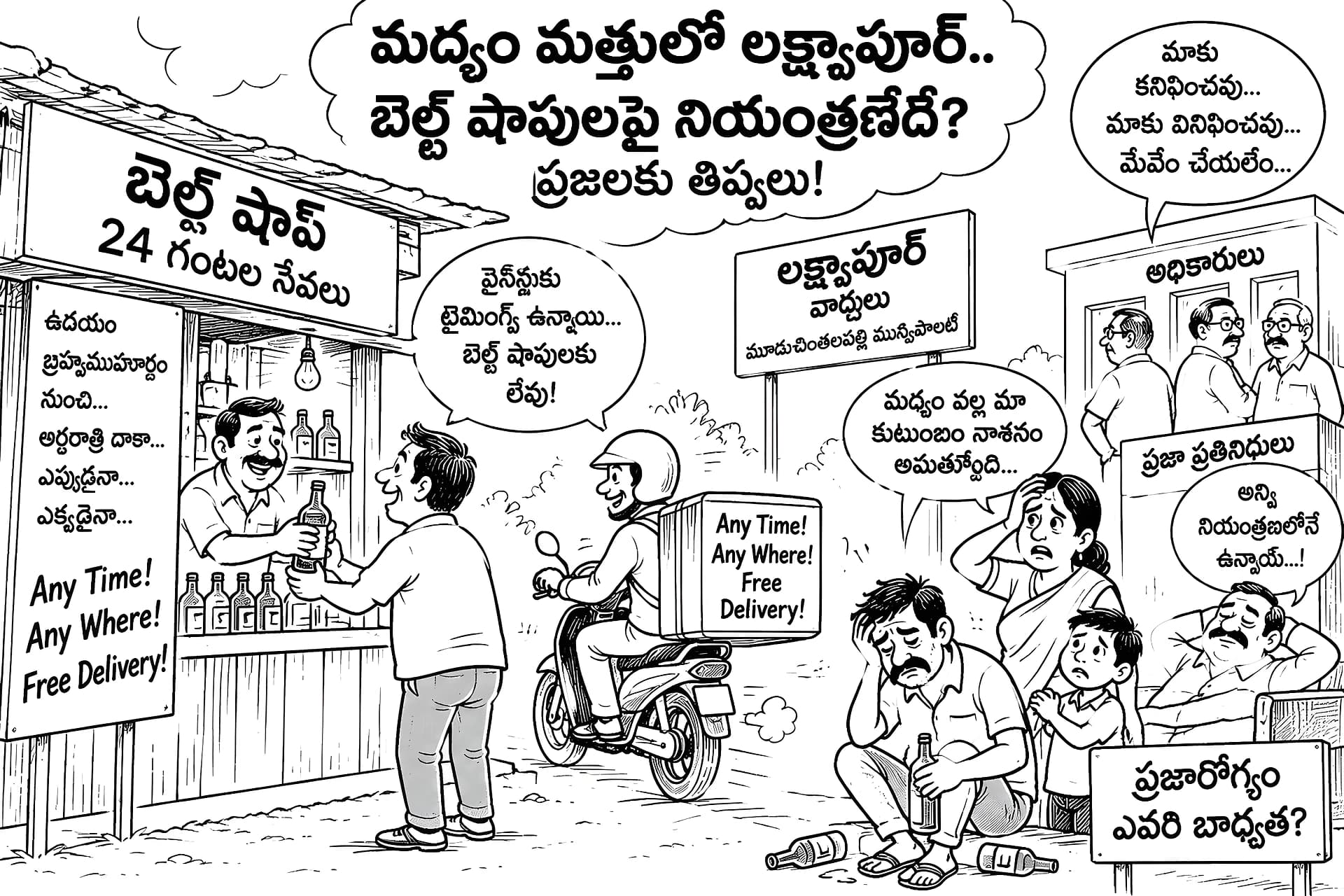 బెల్ట్ షాపులపై చర్యలు తీసుకోవాలి