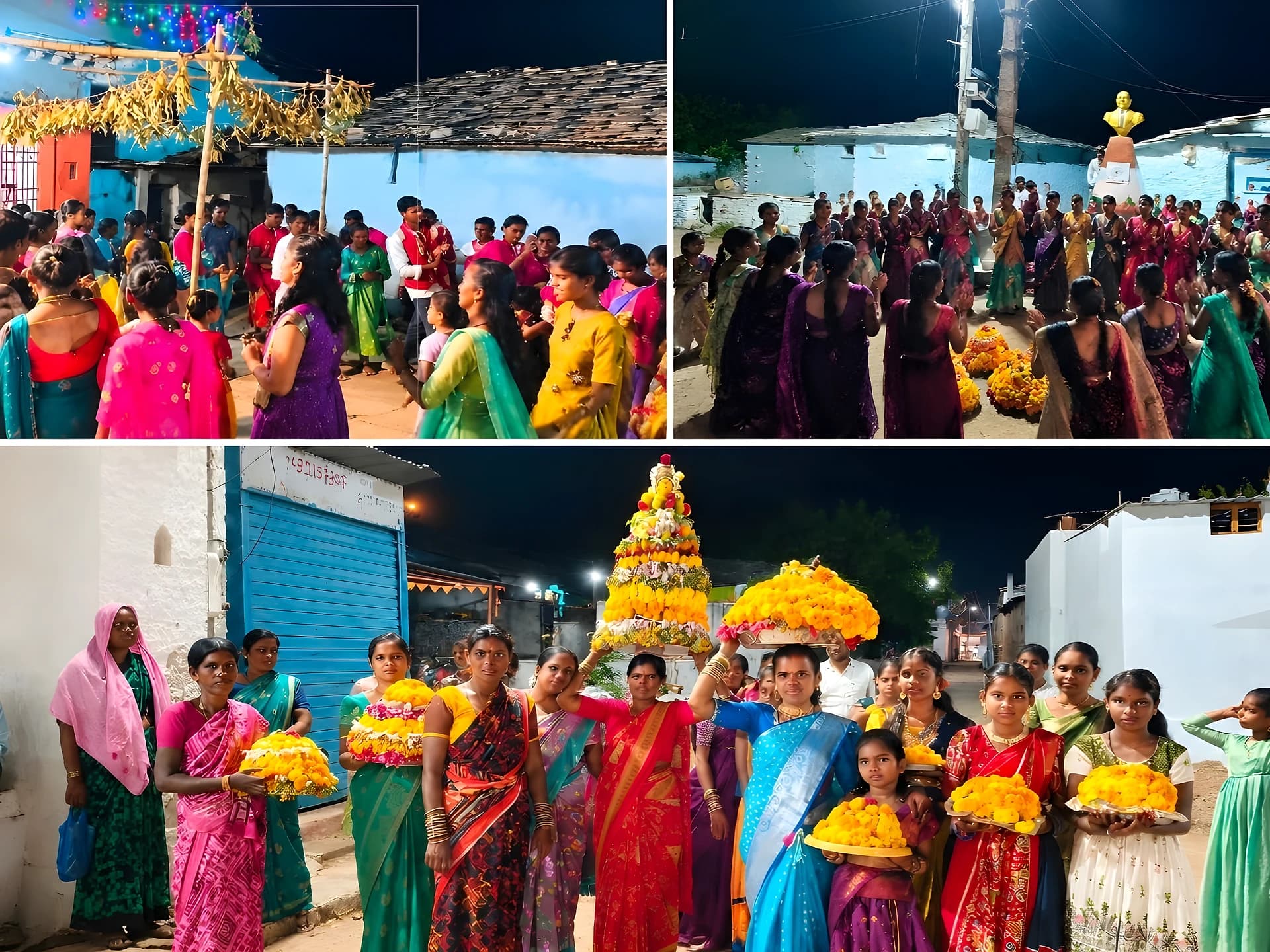 ఏకమైలో ఘనంగా బతుకమ్మ సంబరాలు