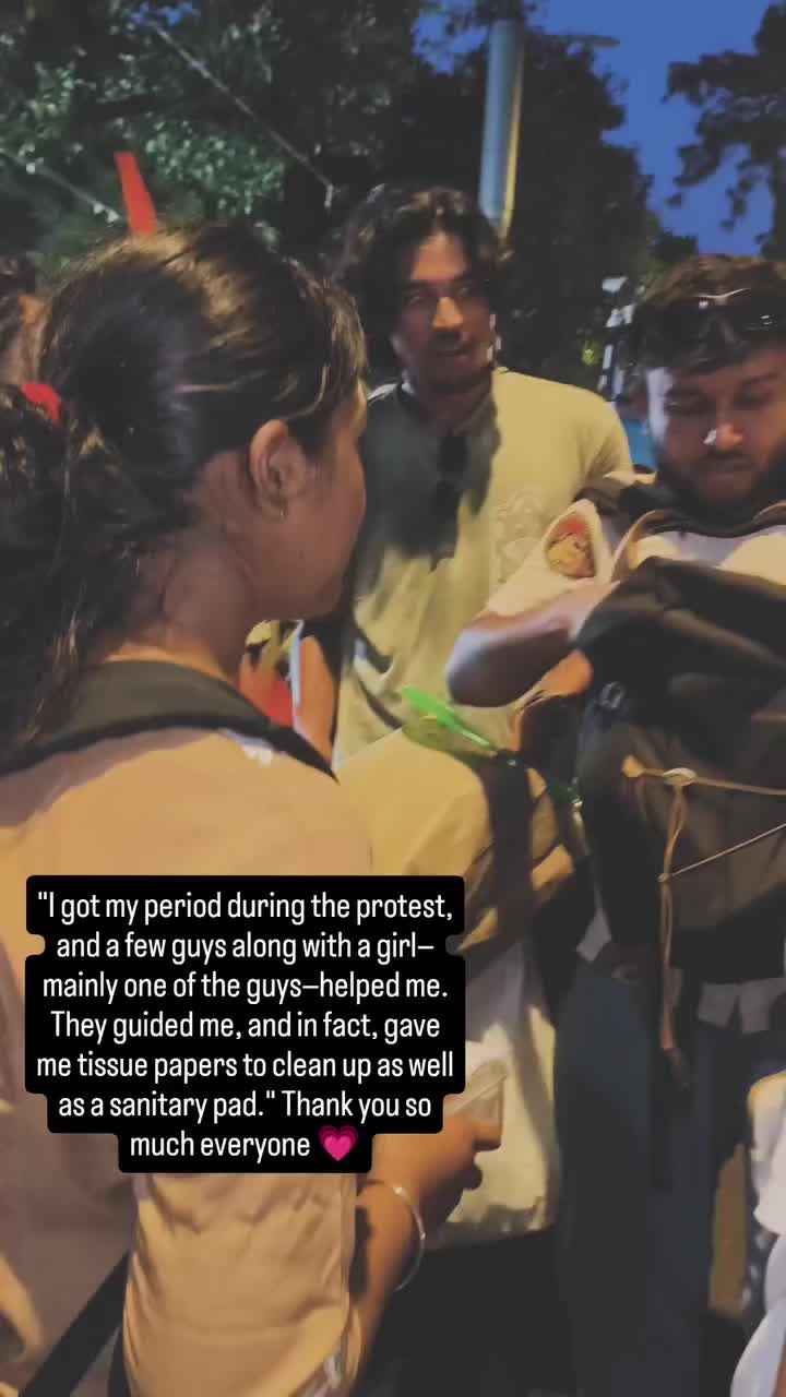 CJP నిరసనలో యువతికి పీరియడ్స్