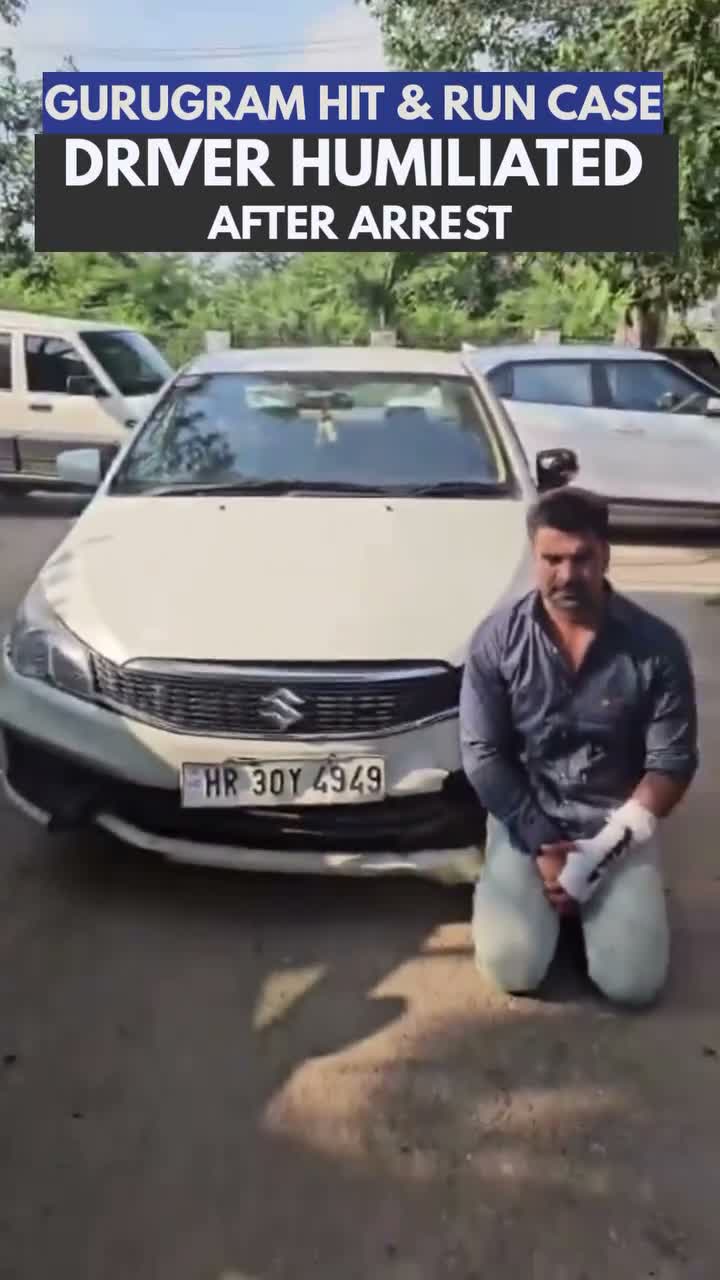 కారు ముందే.. మోకాళ్లపై నిలబెట్టారు