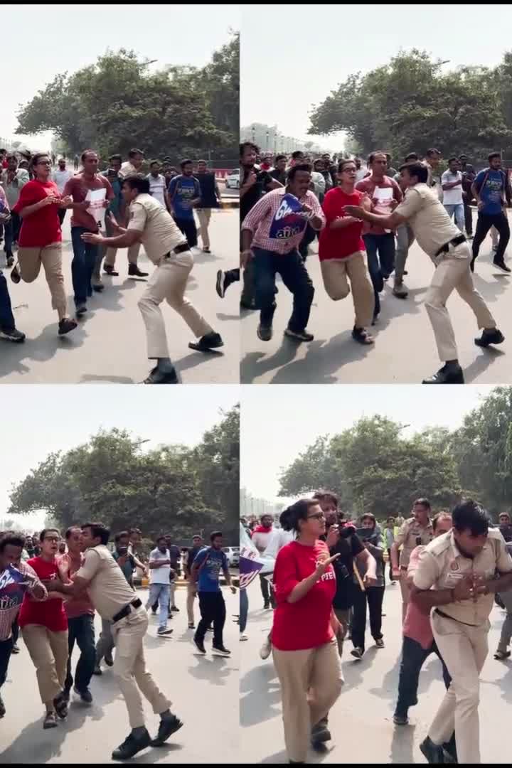 నేహా బోరా ఒంటిపై చెయ్యేసిన మేల్ పోలీస్