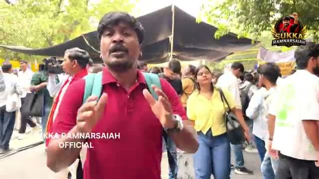 ఢిల్లీ జంతర్ మంతర్ నిరసనల్లో సుక్క రాంనర్సయ్య!