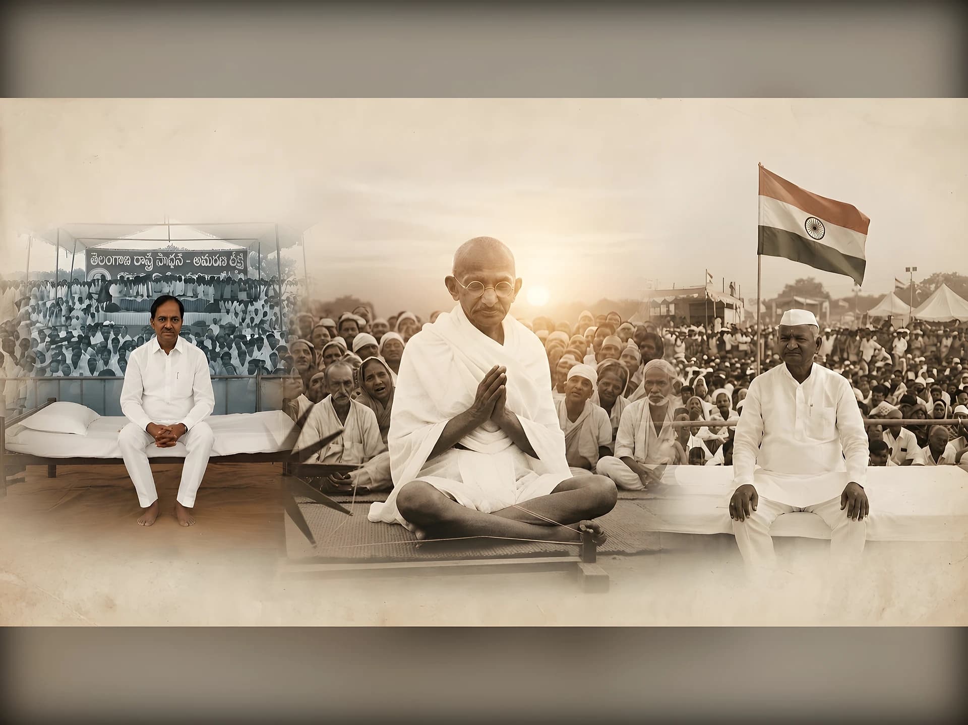 నిరాహార దీక్షతో దేశాన్ని కదిలించిన నాయకులు!