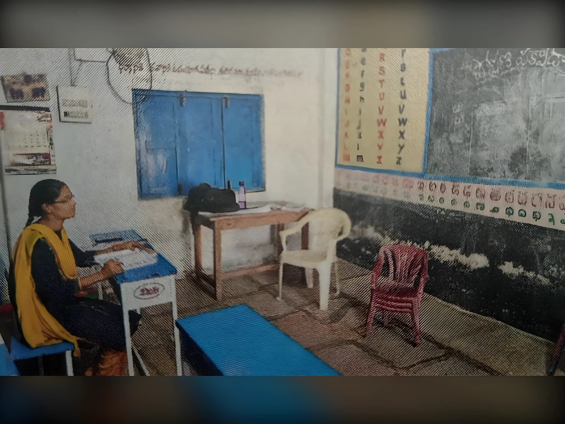 బడిలో మిగిలింది టీచరమ్మే