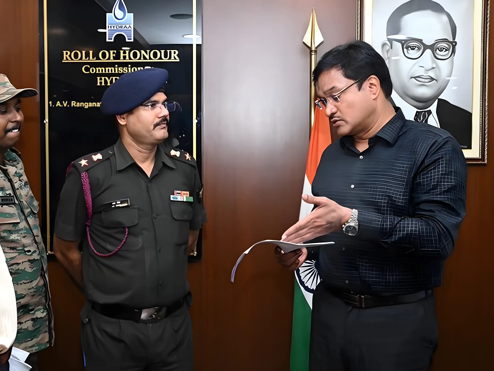 ఆర్మీ భూములు కాపాడాలంటూ హైడ్రాకు వినతిపత్రం