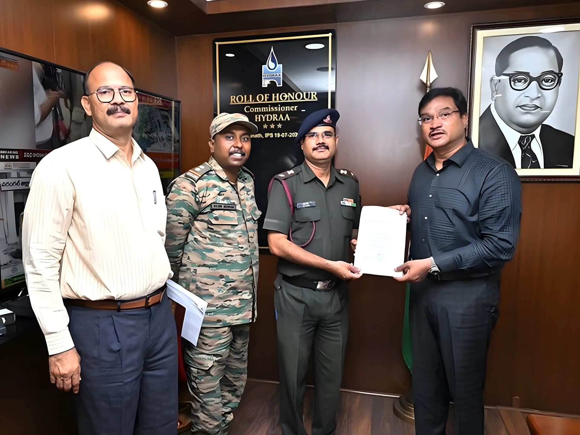 ఆర్మీ భూములు కాపాడాలంటూ హైడ్రాకు వినతిపత్రం