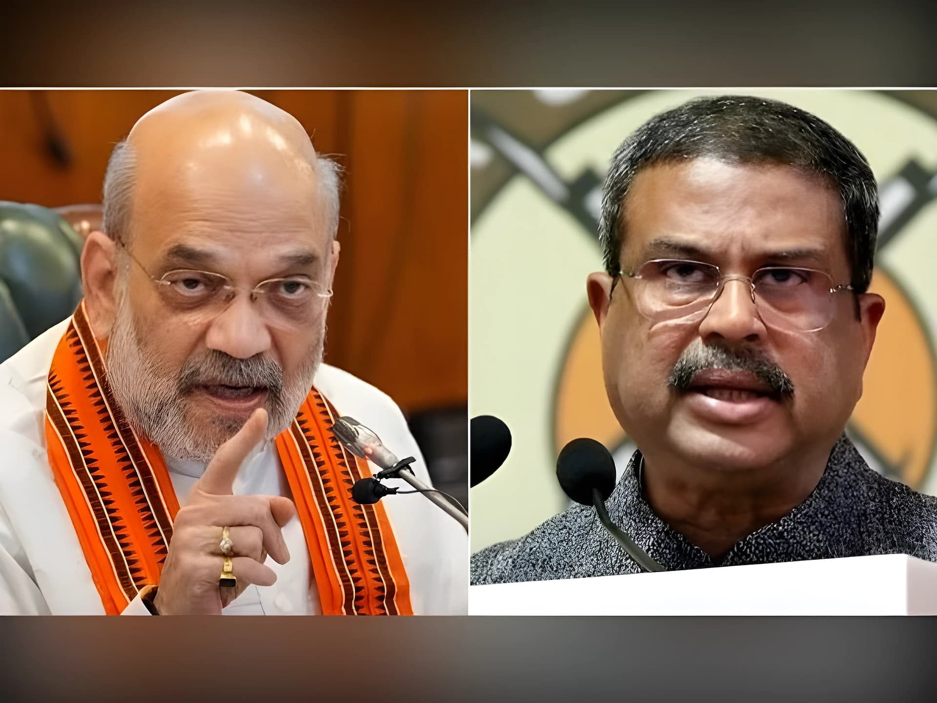 ధర్మేంద్ర ప్రధాన్ నివాసానికి అమిత్ షా!