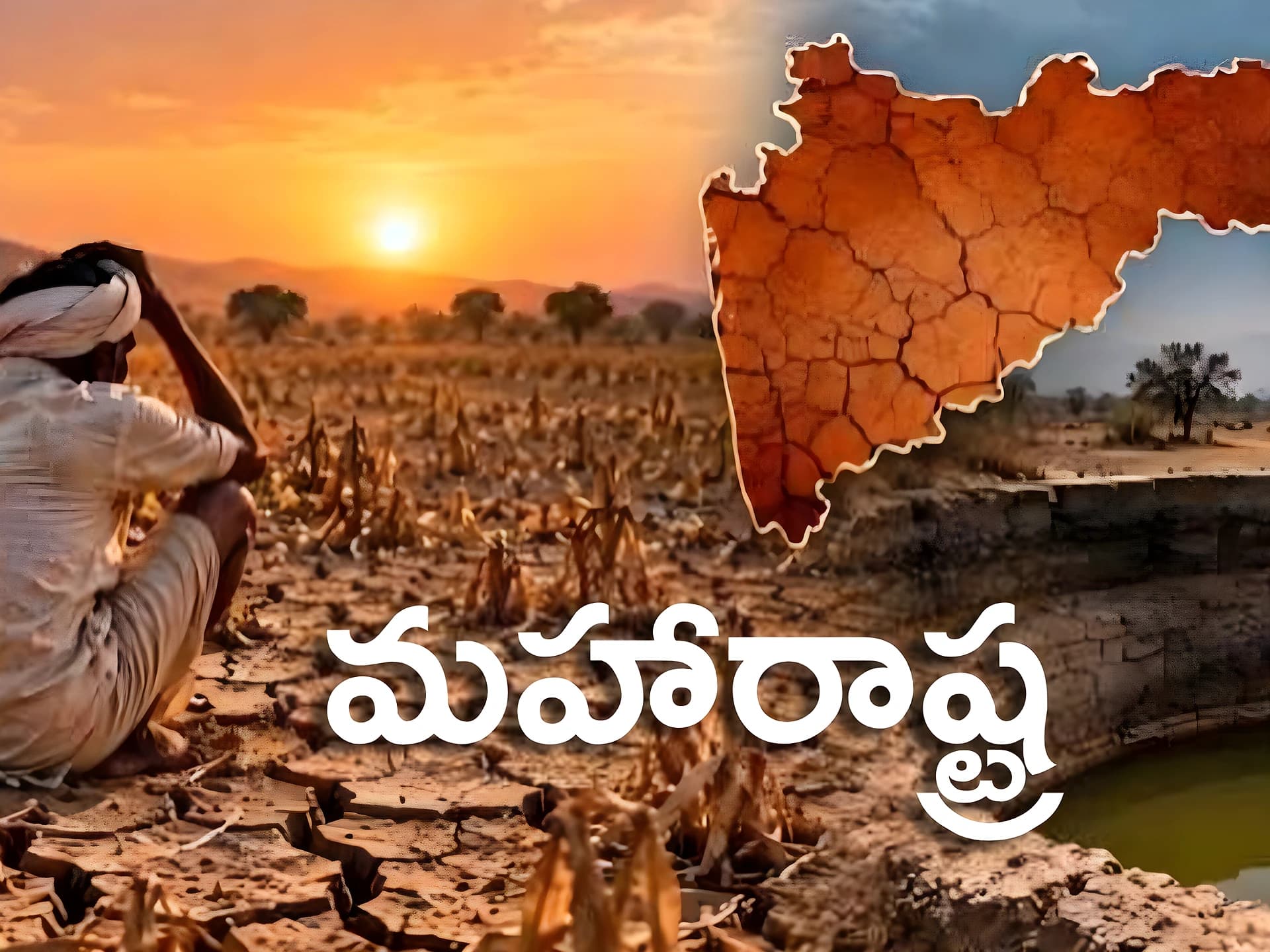 మహారాష్ట్రలో 3/4 ప్రాంతం కరువే!