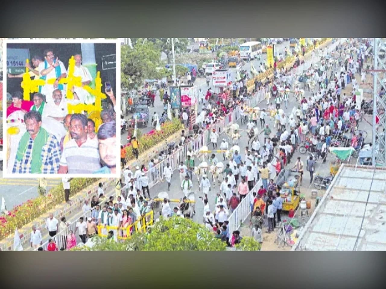 ఒంగోలు జాతి గిత్తల ప్రదర్శన