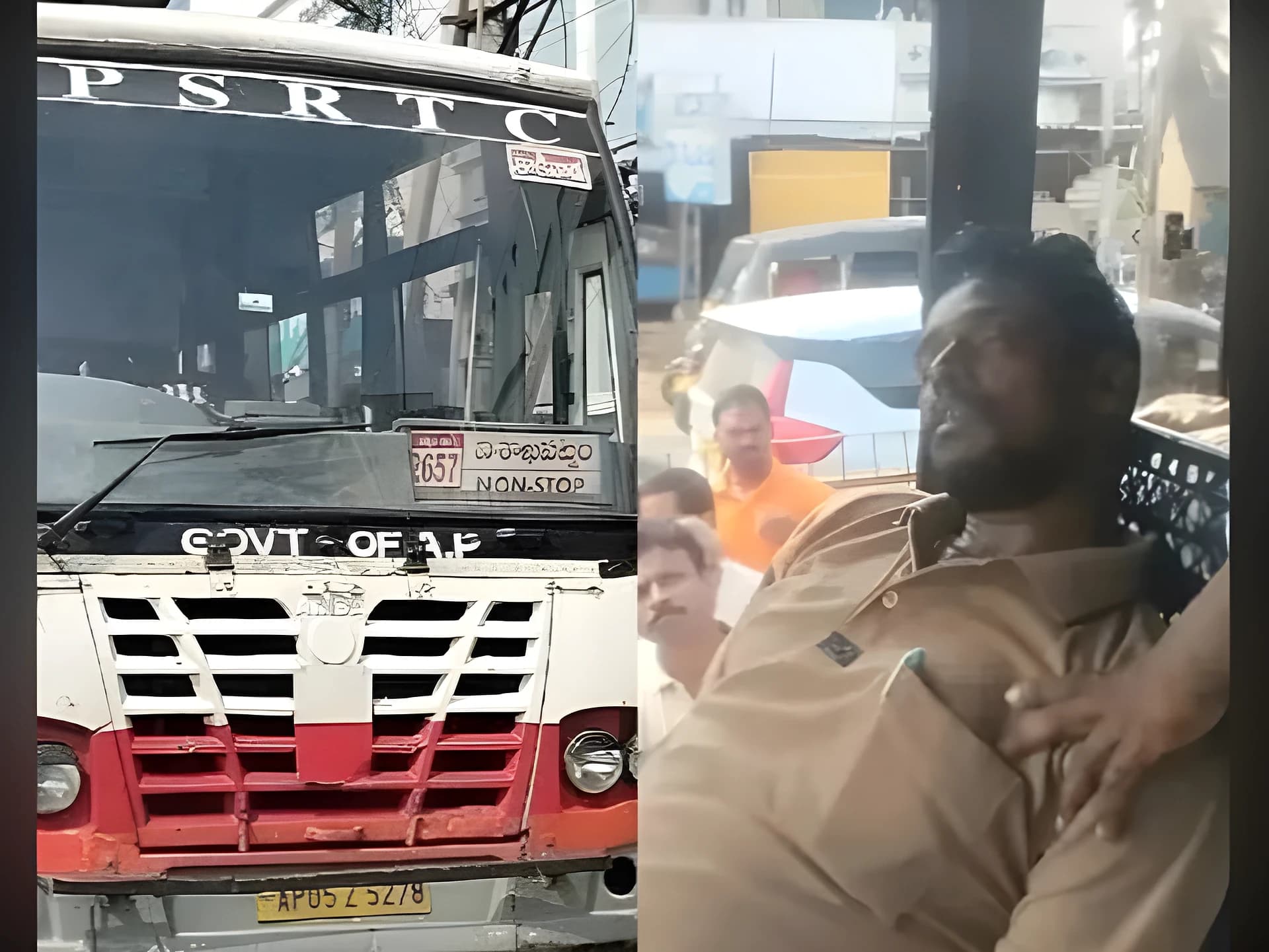 బస్సు నడుపుతుండగా హార్ట్ ఎటాక్