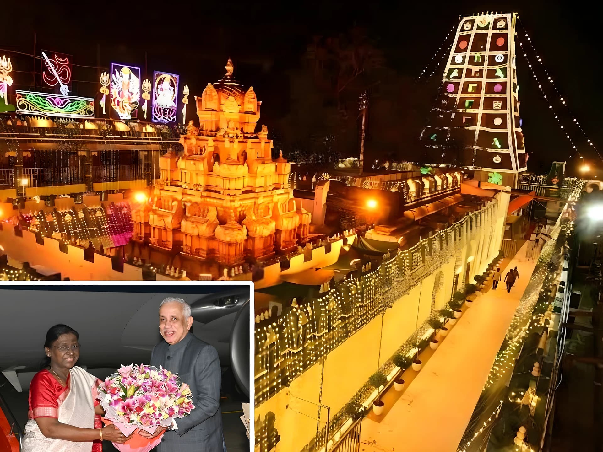 కనకదుర్గమ్మను దర్శించుకున్న రాష్ట్రపతి ముర్ము