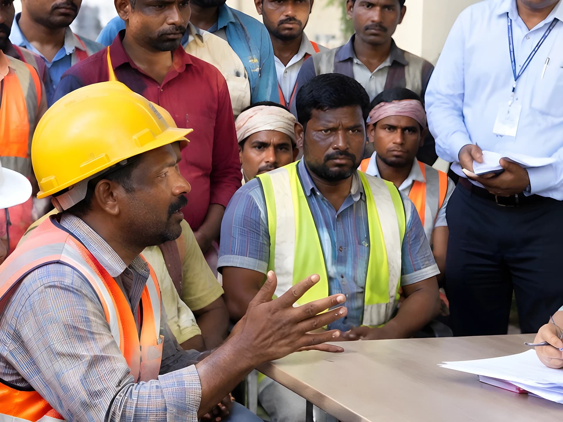 అమరావతి కార్మికులకు కనీస వసతులు కల్పించాలి