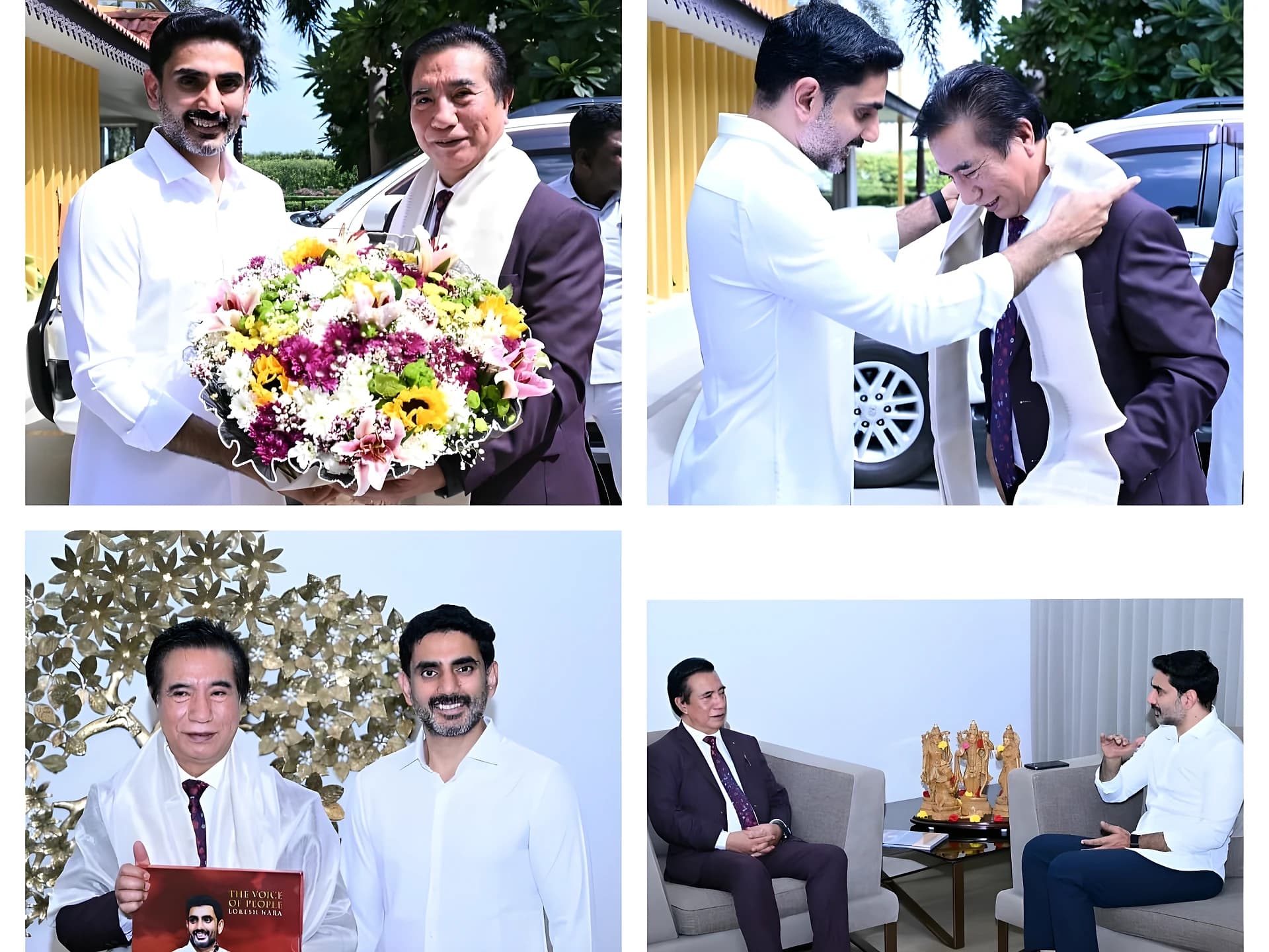 మిజోరం సీఎంకు స్వాగతం పలికిన లోకేష్