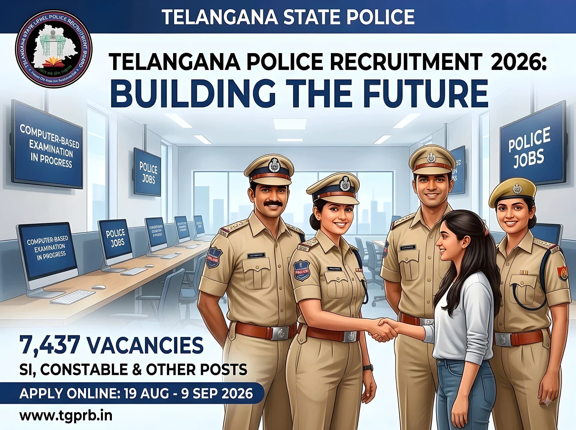 ప్రారంభం కానున్న పోలీస్ ఉద్యోగ దరఖాస్తు ప్రక్రియ